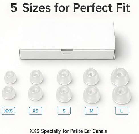 Clear Liquid Silicone Replacement Ear Tips for AirPods Pro 3, XXS to L in Kuwait
