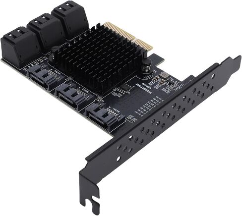 PCIE 4X to 9 Serial ATA Expansion Card, Fast Data Management for 10 11 in Kuwait