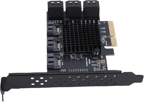 PCIE 4X to 9 Serial ATA Expansion Card, Fast Data Management for 10 11 in Kuwait
