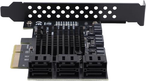 PCIE 4X to 9 Serial ATA Expansion Card, Fast Data Management for 10 11 in Kuwait