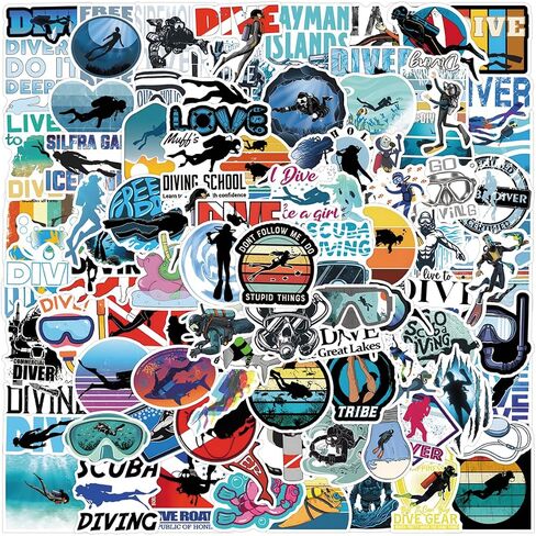 Mountain Bike Stickers 100pcs, Vinyl Mountain Bike Decals for Water Bottle in Saudi Arabia