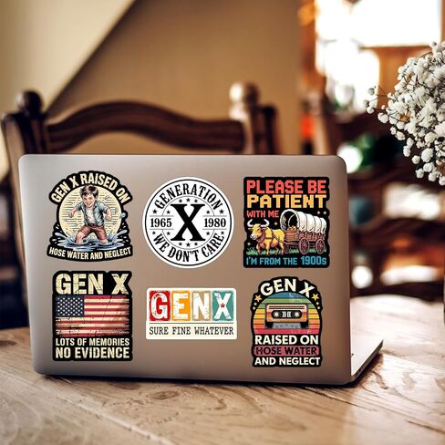 Gen X Raised On Hose Water and Neglect Sticker, Generation X, 20pcs-3in in Saudi Arabia