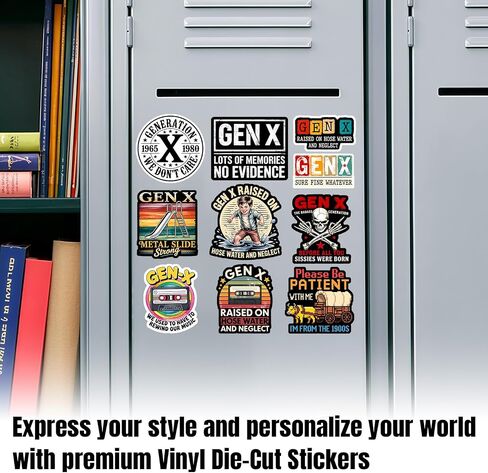 Gen X Raised On Hose Water and Neglect Sticker, Generation X, 20pcs-3in in Saudi Arabia