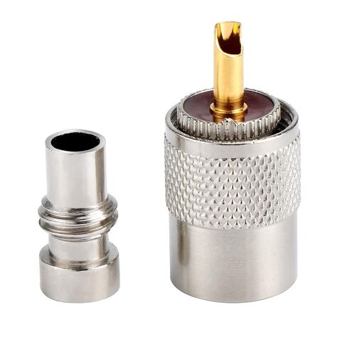 20Pcs PL259 Soler Coaxial Coax Connectors, Male-Plug Crimp Coax Connector Adapter with Reducer for RG8X Coaxial Cable in Saudi Arabia