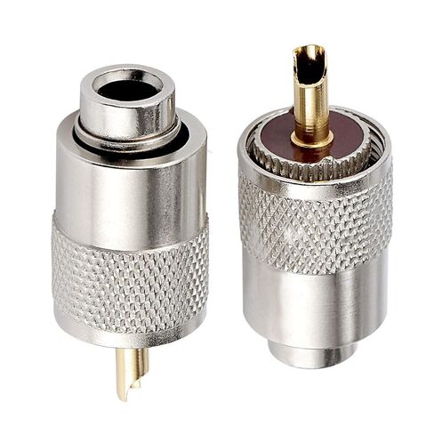 20Pcs PL259 Soler Coaxial Coax Connectors, Male-Plug Crimp Coax Connector Adapter with Reducer for RG8X Coaxial Cable in Saudi Arabia