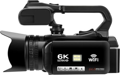 Ultra HD 64MP 4k Video Camcorder WiFi 4.0 Touch Screen 18X Digital Camwra for Vlogging(6K Video Camera) in Saudi Arabia