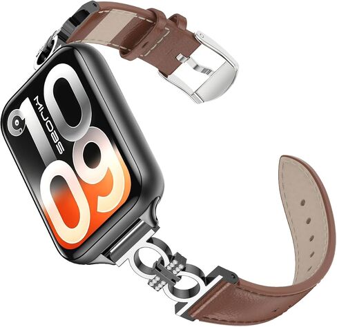سوار معصم بديل من الجلد للنساء، حزام ناعم قابل للتعديل متوافق مع ساعة Redmi Watch 6/5/4، وXiaomi Smart Band 10/9/8Pro in Saudi Arabia