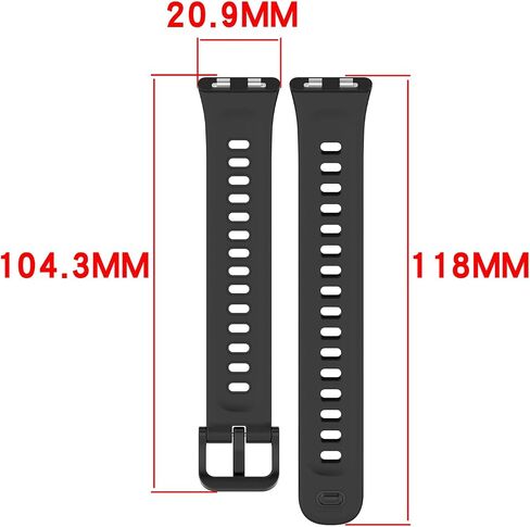 12-Pack Soft Silicone Band Compatible with Huawei Band 11/11 Pro / 11 NFC, Sports Watch Wrist Strap for Huawei Band 11 Series, Adjustable Wristband in Saudi Arabia