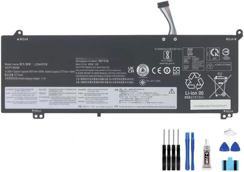 Compatible with Lenovo ThinkBook 14S G2 ITL G3 ACL G4 G5 Yoga ITL K4e-IAP L20C4PDB LCD Display Touch Screen Digitizer Full Assembly Replacement Battery L20M4PDB + Tools in Kuwait