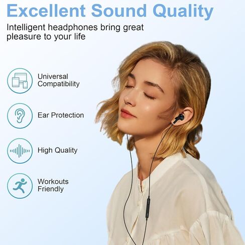 USB C Wired Earbuds Type C Headphone Headset Earphone USBC Earbuds with Mic in Kuwait