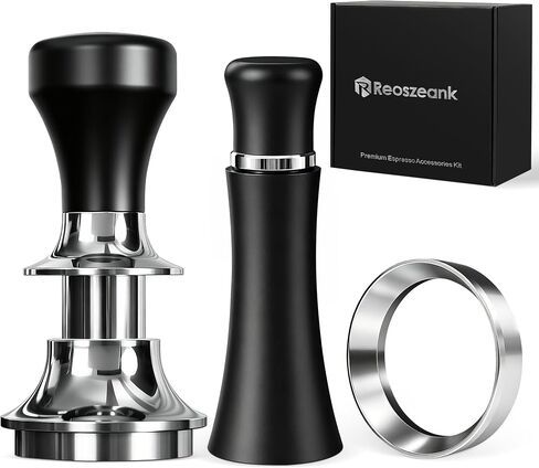 Reoszeank 54mm Espresso Accessories Kit, 30lb Tamper, WDT, Dosing Funnel in Saudi Arabia