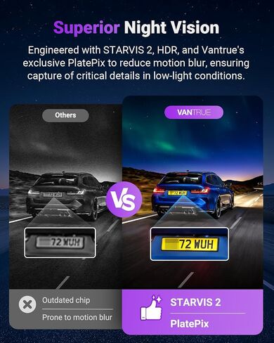 Vantrue S1 Pro DMS 2.7K Dash Cam Front and Inside, STARVIS 2 AI Dash Camera in Saudi Arabia