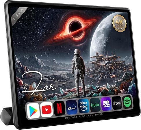 13.5" Android 13 Car Headrest Monitor 64GB Rear TV (Pair) in Saudi Arabia