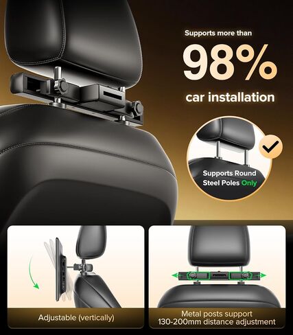 13.5" Android 13 Car Headrest Monitor 64GB Rear TV (Pair) in Saudi Arabia