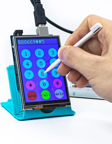 Hosyond 3.5 inch 480X320 TFT Touch Screen Module LCD Display Shield with SD Card Socket Compatible with Arduino R3 Mega2560 in Kuwait