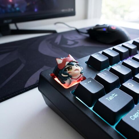 Overwatch Kiriko Artisan Keycap, 4-Layer Epoxy 3D Resin, MX Fit in Kuwait