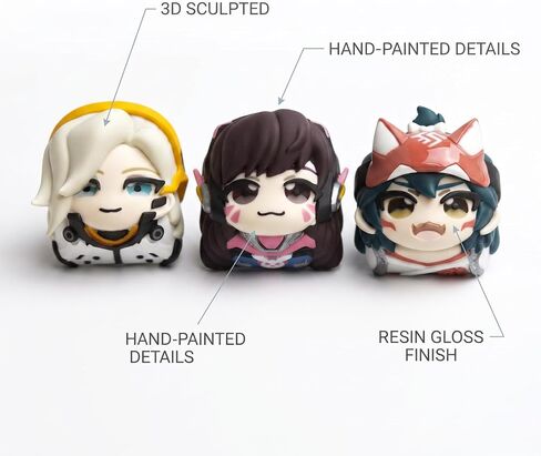 Overwatch Kiriko Artisan Keycap, 4-Layer Epoxy 3D Resin, MX Fit in Kuwait