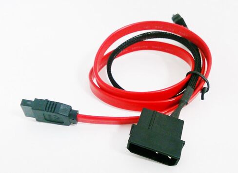 20" SATA Data and Power Slimline Combo Cable Adapter with LP4 Power 20in20 SATA Data and Power Slimline Combo Cable Adapter with LP4 Power 20in in Saudi Arabia