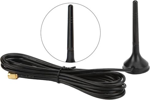 Fafeicy XP-5G-006 15dBi 5G 600-6000MHz 9.8ft Copper Rod External Magnetic Base with SMA Male Gold Plated Connector RG174 Cable for Outdoor Signal Router Modem Cell Phone in Saudi Arabia