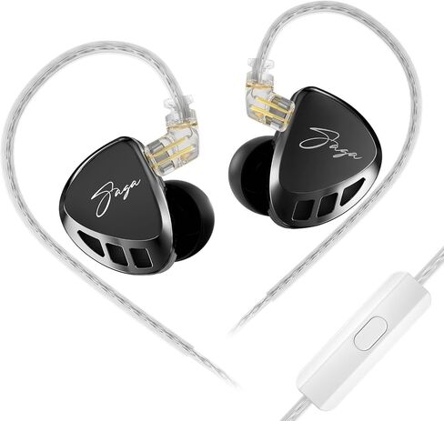 KZ Saga in-Ear Monitors Headphone, 3.5 mm Jack Gaming IEMs with Mic in Kuwait