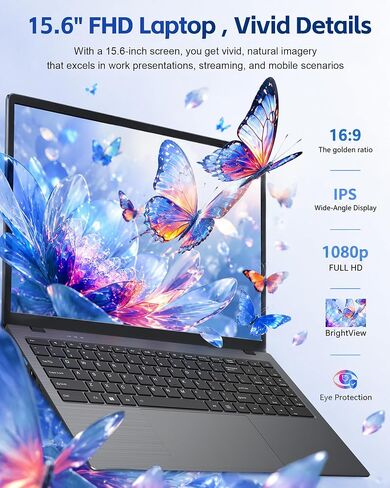 15.6 Inch Laptop Computer, 8GB RAM 256GB SSD, Pentium Gold Processor in Kuwait