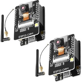2-Pack ESP32 CAM Development Board, for ESP32-CAM MB WiFi/Bluetooth Development Board, DC 5V Dual Core Development Board with 2.4G Antennas IPEX, OV2640 Camera TF Card Module in Saudi Arabia