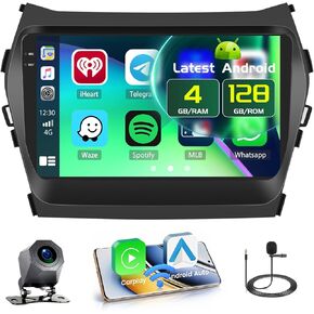 [Fuluku] 4+64GB 9" Android 15 Car Radio for Hyundai Santa Fe IX45 2013-2018 in Kuwait