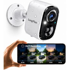 LongPlus 4K Wireless Security Camera Outdoor 24/7 Recording Security Camera in Saudi Arabia