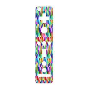 Triangles Pattern Lots Bright Colors Fun Vinyl Decal Sticker Skin by Debbie's Designs for Wiimote Wii Controller in Saudi Arabia
