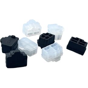 60PCS Ethernet Hub Port RJ45 Anti Dust Cover Cap Protector Plug RJ45 Dust Plug for Laptop/Computer/Router RJ45 Connector(Gray) in Saudi Arabia