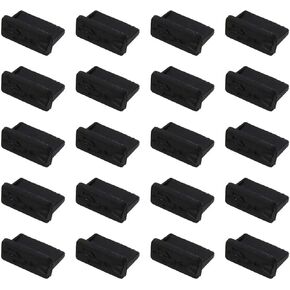 120 Pcs Rubber USB A Type Female Plugs Stopper Black 13 X 5 X 8mm USB Female Port Cover Caps USB Port Plugs Dust Cover in Saudi Arabia