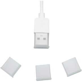 60pcs Reusable Clear USB Cover Plug Protector for USB Male Port Computer Laptop Notebook Anti-Dust Plastic USB Stopper Caps in Kuwait