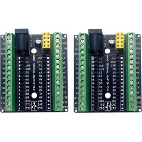 Expansion Board for Arduino Nano, Screw Terminal Adapter, Breakouts for nRF24L01+ Module, Extra Filter Capacitor, DC Power Input, Double Row Pins in Saudi Arabia