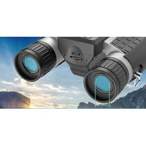 ZZSTAR 12x32 Portable High Powered Binoculars for Adults for Bird Watching Sport, Silver in Saudi Arabia