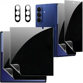 2 Pack Privacy Front Screen Protector For Samsung Galaxy Z Fold 7,2 Pack Anti-Spy Inner Film+2X Camera Lens Protector Accessories in Saudi Arabia