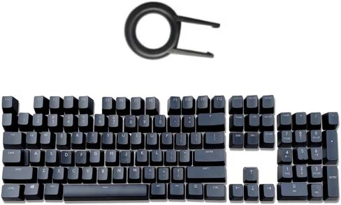 Full Set of Keyboard 104 Keycaps Replacement for Logitech G512 G513 RGB Gaming Mechanical Keyboard Black in Kuwait