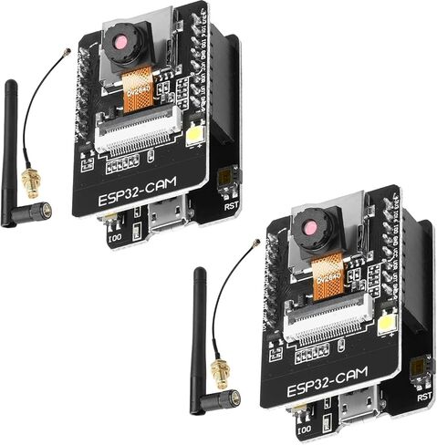 2-Pack ESP32 CAM Development Board, for ESP32-CAM MB WiFi/Bluetooth Development Board, DC 5V Dual Core Development Board with 2.4G Antennas IPEX, OV2640 Camera TF Card Module in Saudi Arabia