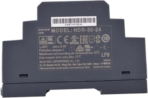 HDR-30-24 30W 24V 1.5A High-Efficiency Metal Enclosed DIN Rail Power Supply for Industrial Applications in Saudi Arabia