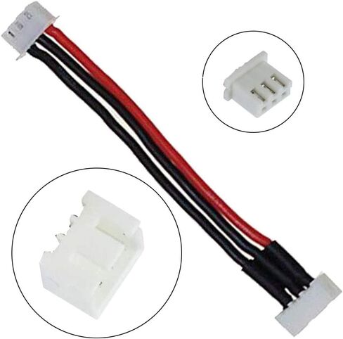 JST-XH 2S Balance Plug Extension Lead Wire 200mm 10 PCS for LiPo Battery Balance Charging 22AWG Silicone in Saudi Arabia