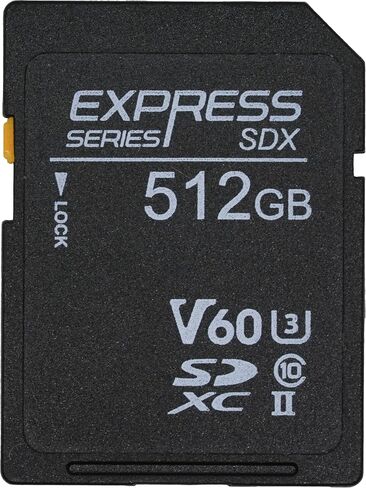 512GB Express SDXC V60 UHS-II Memory Card - Nikon/Panasonic/Canon/Sony/Fujifilm (NP467C512GTX3) in Saudi Arabia
