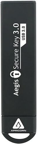 Apricorn 16GB Aegis Secure Key FIPS 140-2 Level 3 Validated 256-bit Encryption USB 3.0 Flash Drive (ASK3-16GB) in Kuwait