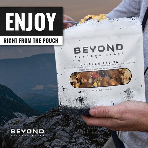 Beyond Outdoor Meals Chicken Fajitas | Freeze Dried Camping & Backpacking Food | High Protein Meals | Just Add Water in Saudi Arabia