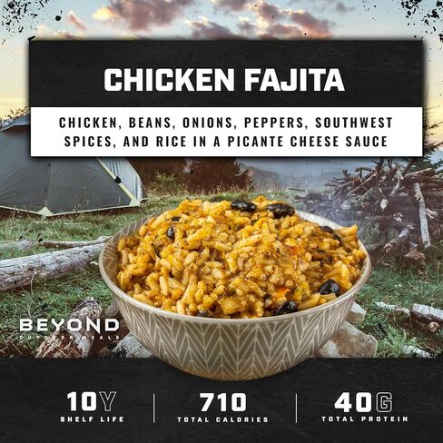 Beyond Outdoor Meals Chicken Fajitas | Freeze Dried Camping & Backpacking Food | High Protein Meals | Just Add Water in Saudi Arabia
