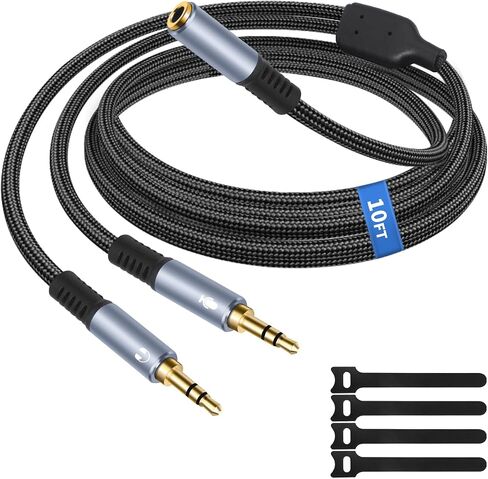 Vthahaby 3.5mm Female to Dual Male Audio Splitter Cable, 3.3 FT in Saudi Arabia