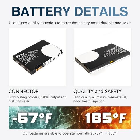 Replacement for Motorola RAZR V3 Battery,1010mAh BR-50 Battery for Motorola RAZR V3, V3i, V3c, V3m, U6 PEBL, Prolife 300 500 in Kuwait