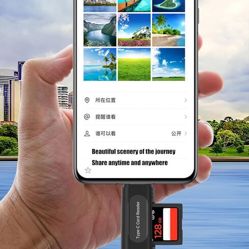 SDTF Card Reader USB2.0 Type C Adapters for Computers Phones in Kuwait