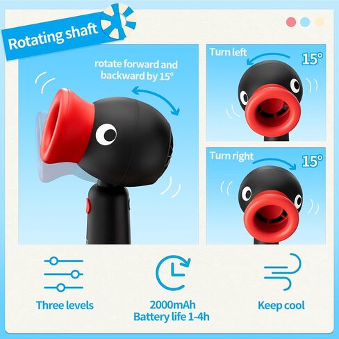 MarTUBE Pingu Digital Camera & Handheld Fan Bundle, for Adults in Saudi Arabia