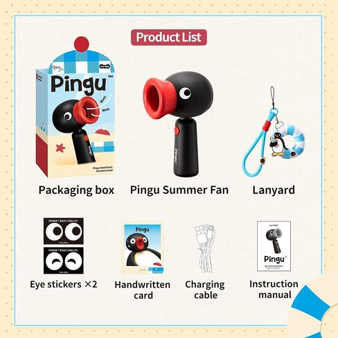 MarTUBE Pingu Digital Camera & Handheld Fan Bundle, for Adults in Saudi Arabia
