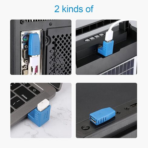 USB 3.0 Right Angle Male to Female Adapter Set, Blue, 4 Pack in Saudi Arabia