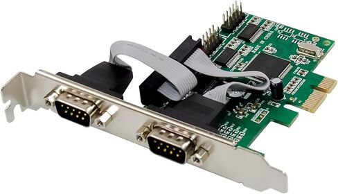 Inline PCIe Serial Card, 4 Port RS-232 Interface, D-Sub 9, CH384L, Low Profile Brackets, UART Interface, High Data Rate, 76619E in Saudi Arabia